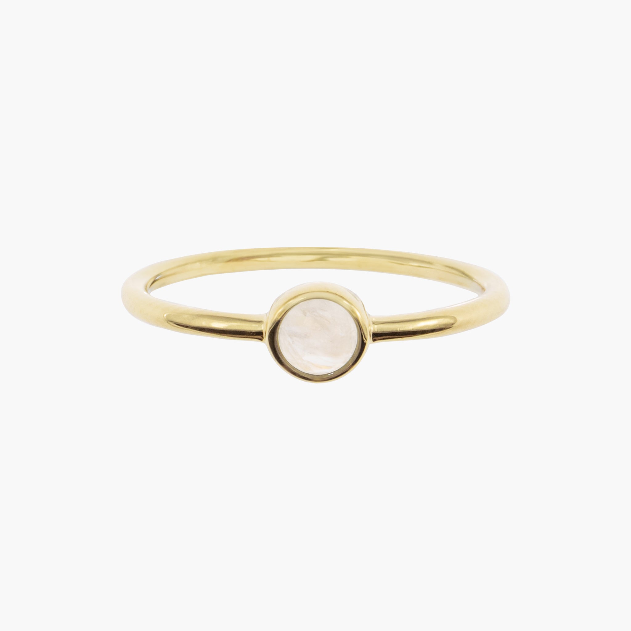 Bague Gemia en pierre de Lune plaqué or - SLOYA